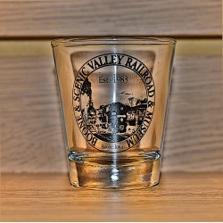 Boone and Scenic Valley Railroad Shot Glass